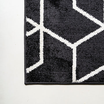 Tumbling Blocks Modern Geometric Area Rug 2